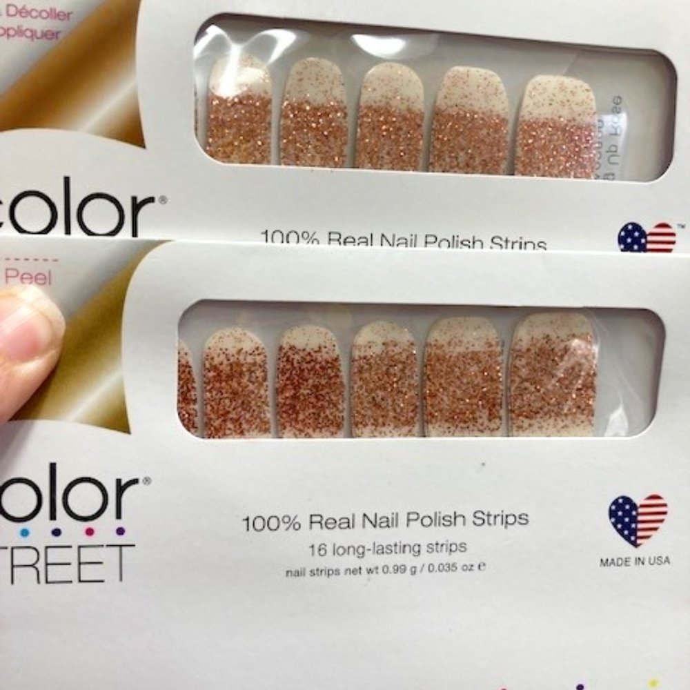 COMING UP ROSE GOLD nail strips